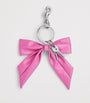Purple Leather Clémence Bow Keyring