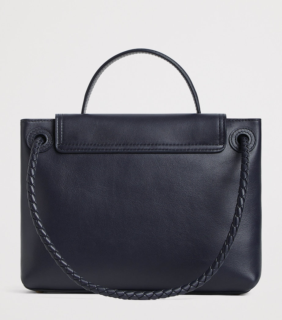 Blue Leather Ciao Ciao Top-Handle Bag