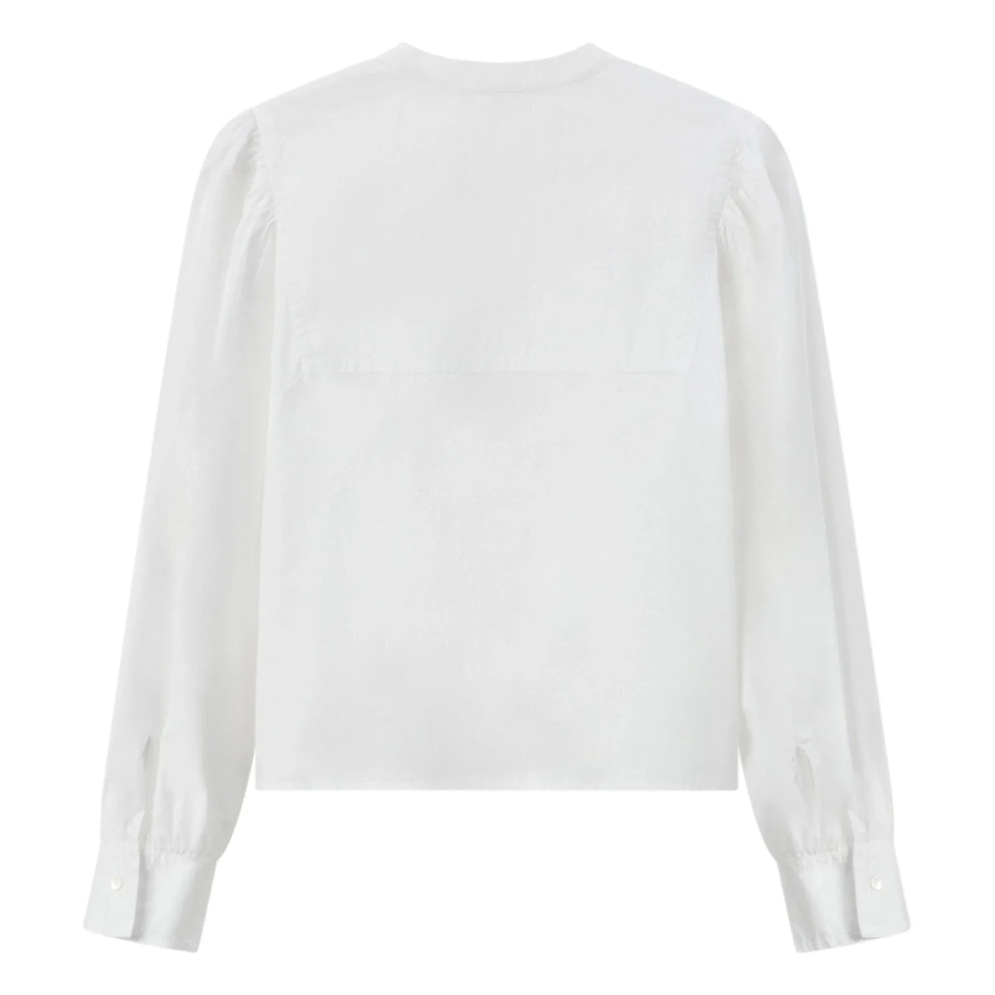 Pomandère - Cotton Poplin Blouse | White