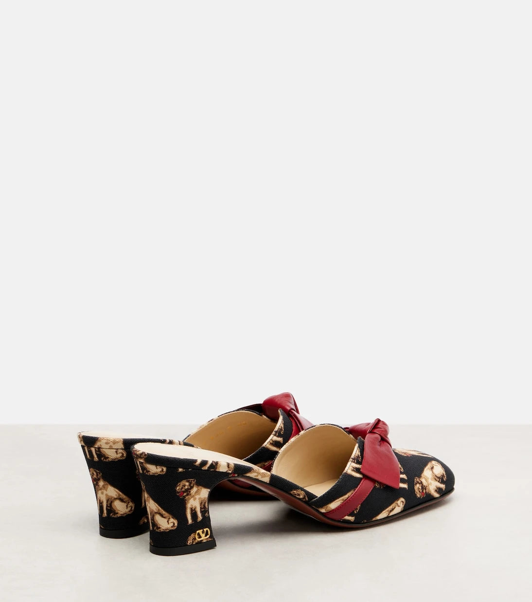 Valentino Garavani - Knotty 60 printed leather mules
