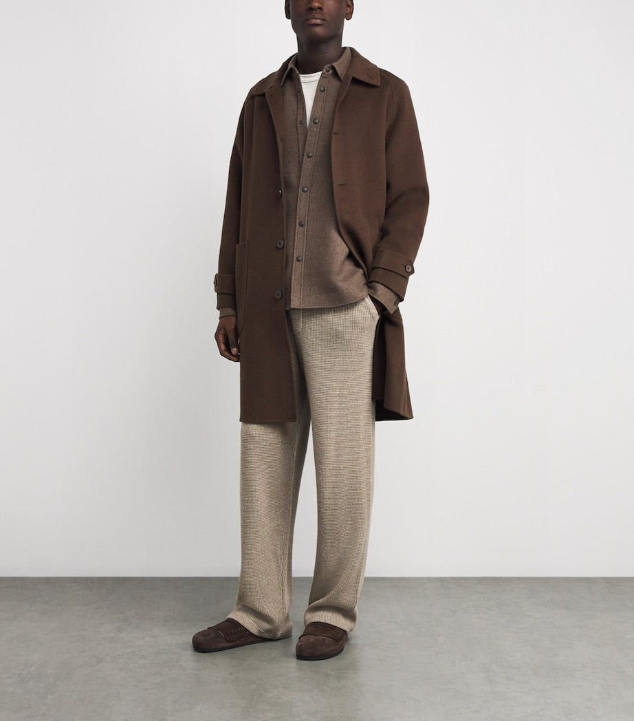 Brown Wool Chelsea Overshirt