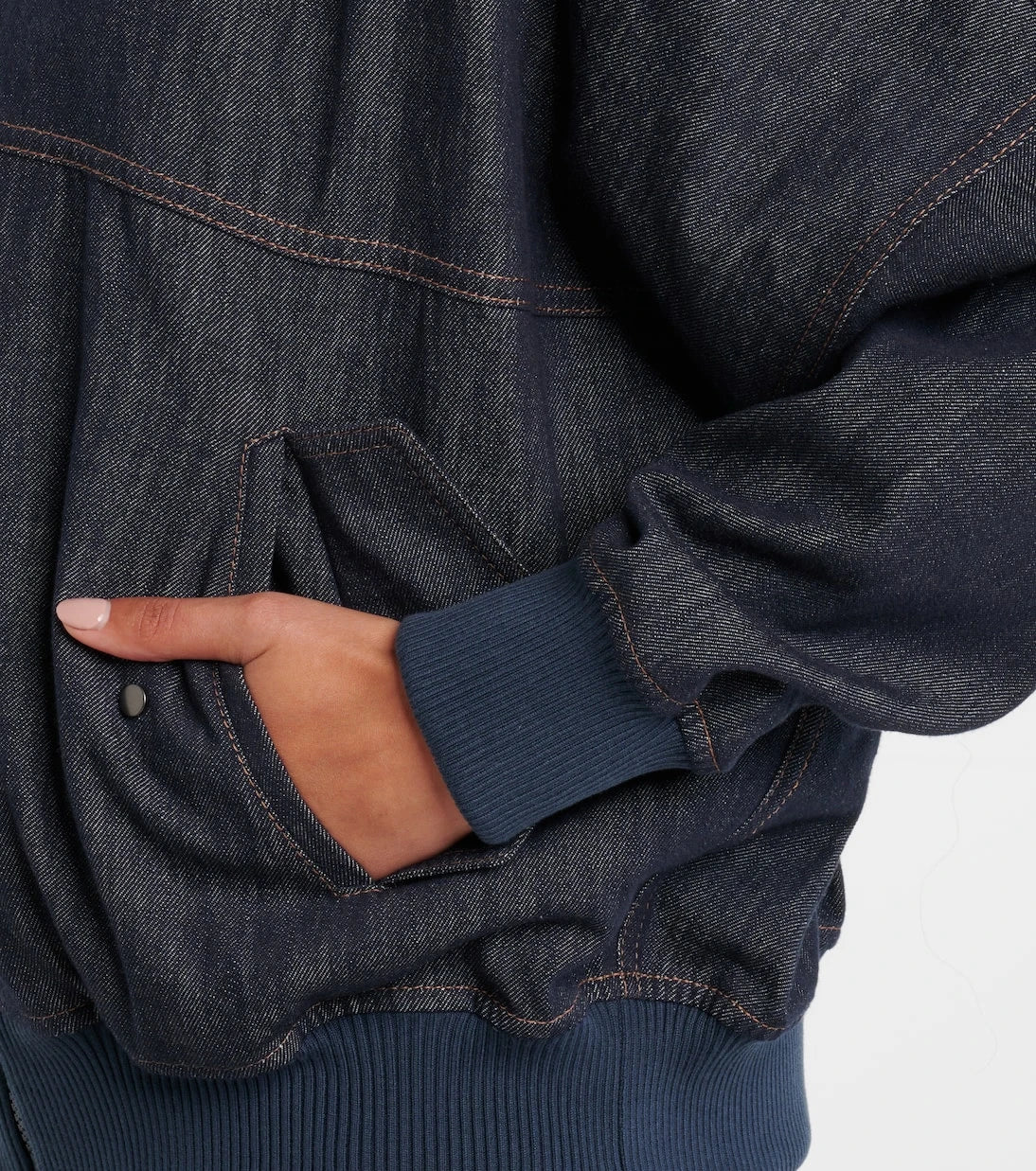 Brunello Cucinelli - Denim bomber jacket