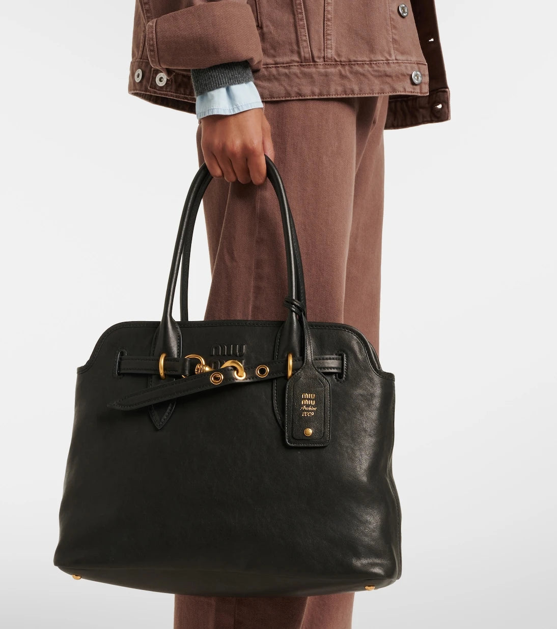 Miu Miu - Aventure Medium leather tote bag
