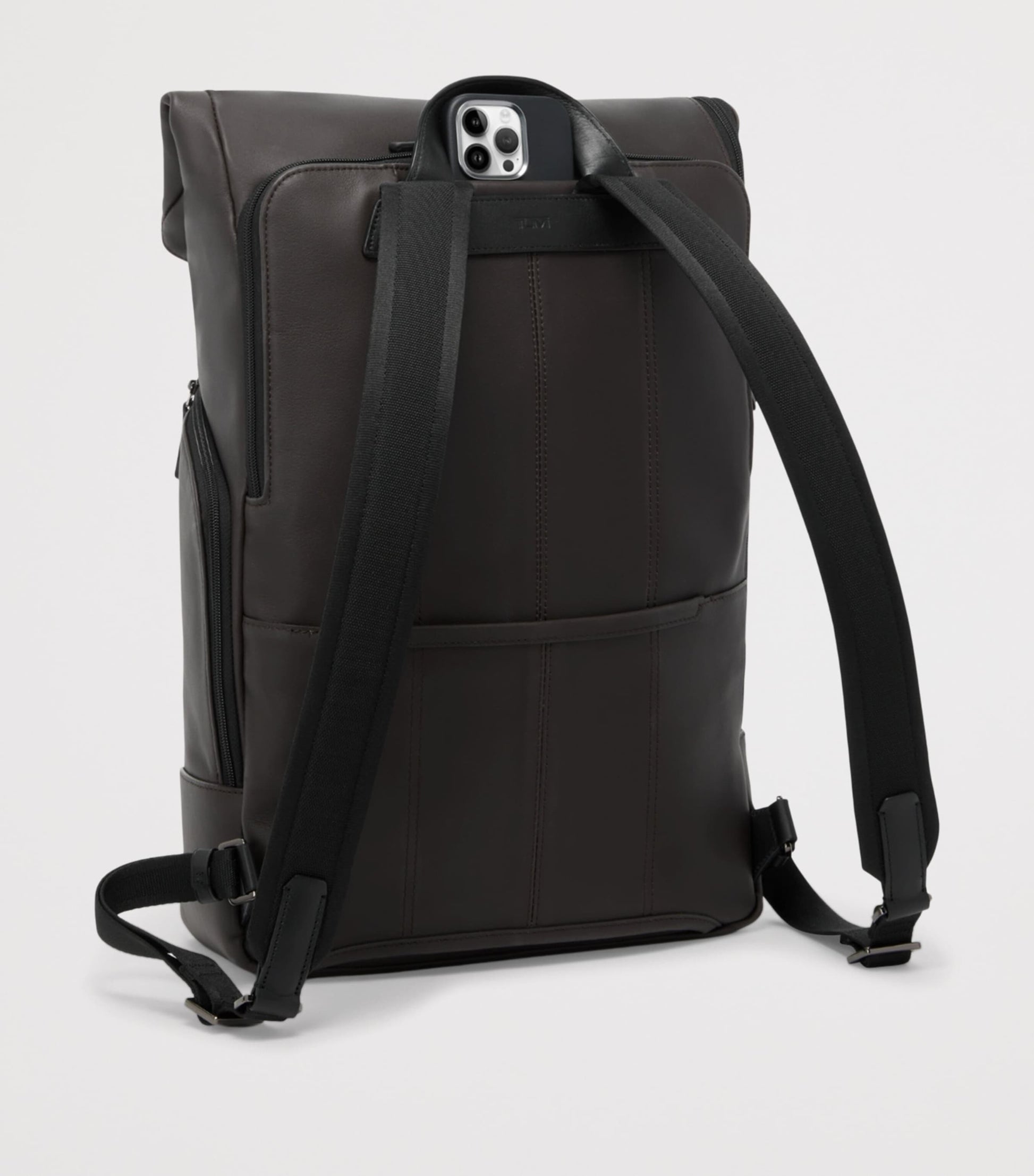 Tumi Leather Osborn Roll-Top Backpack