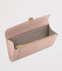 Pink Leather Serpenti Forever Long Wallet