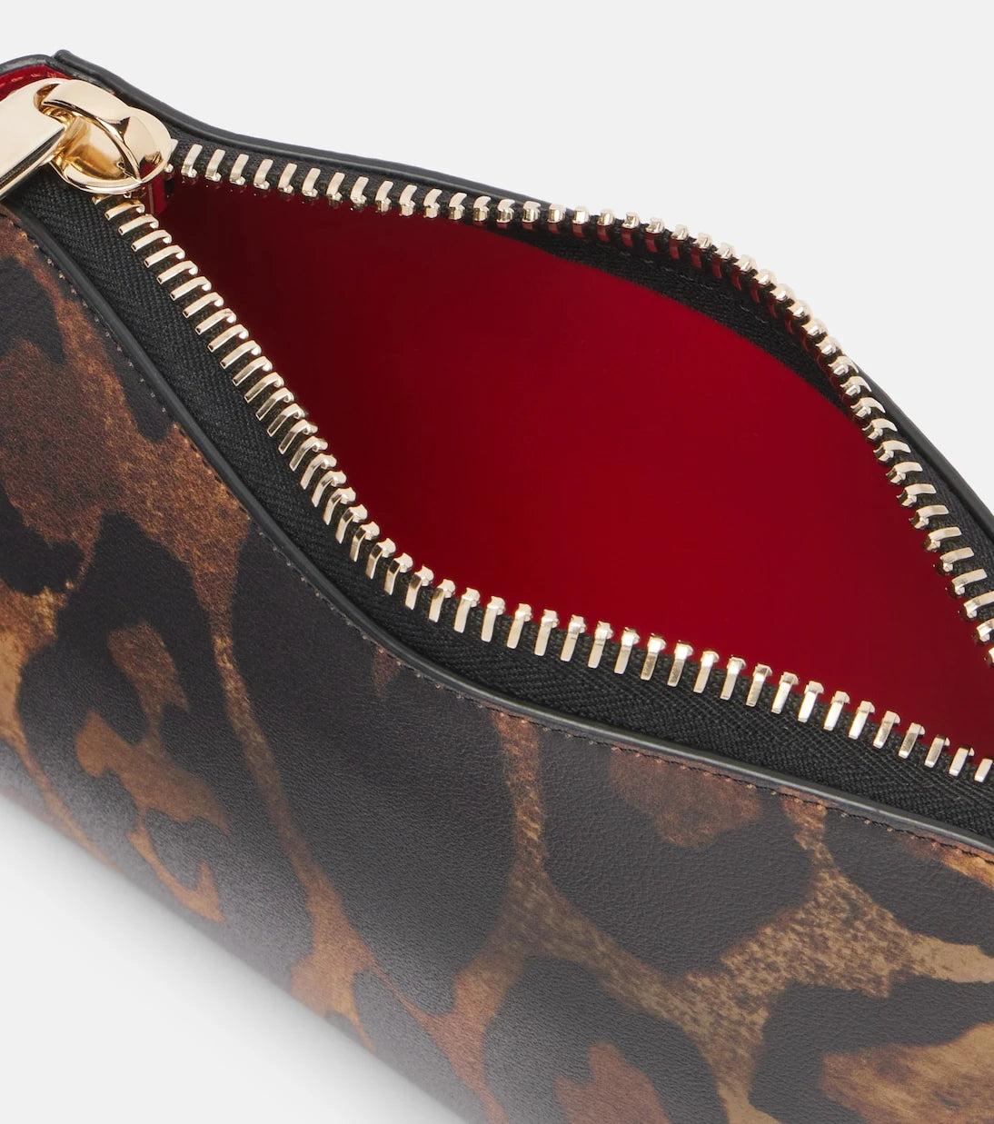 Christian Louboutin - Cabata Small leopard-print leather pouch
