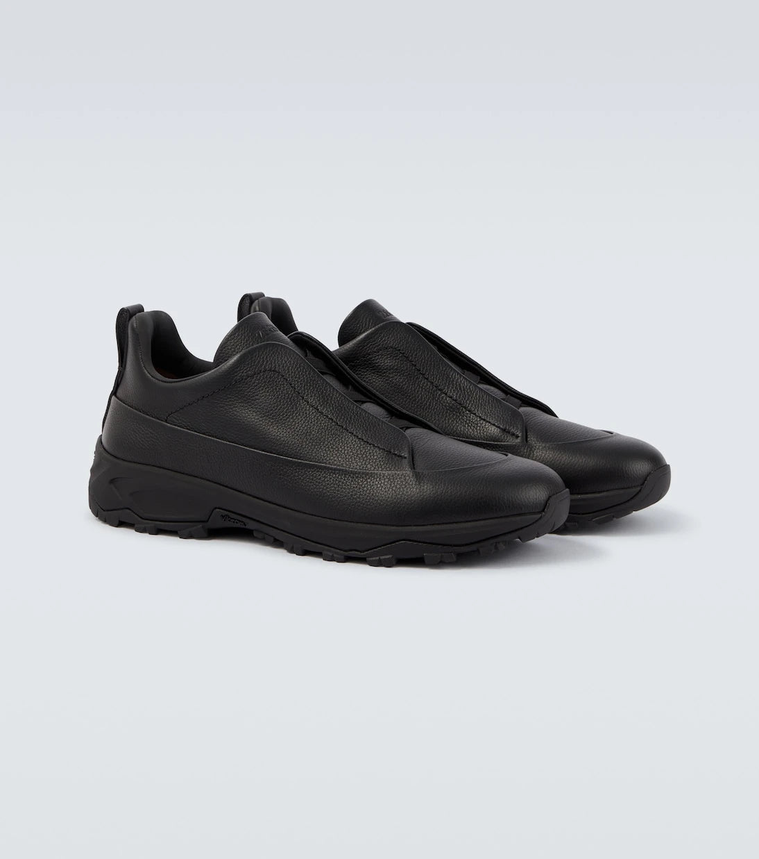 Zegna - Triple Stitch leather sneakers