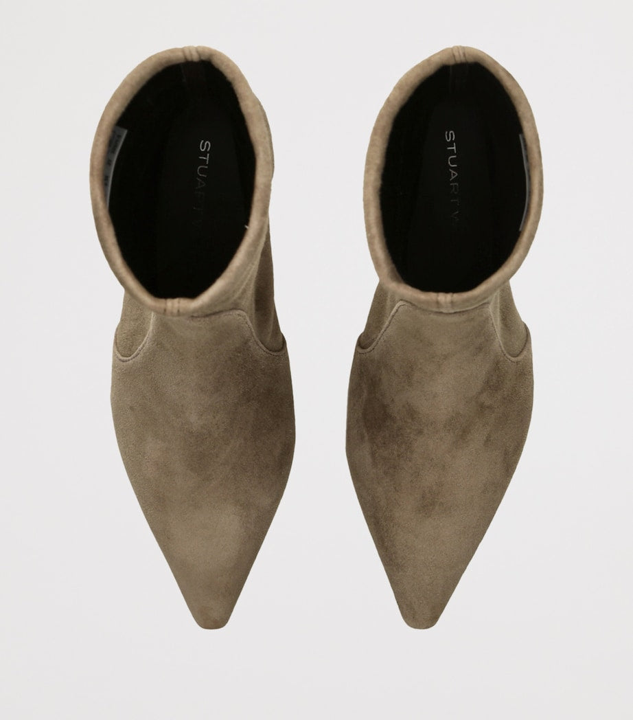 Stuart Weitzman Brown Suede Naomi Ankle Boots 50