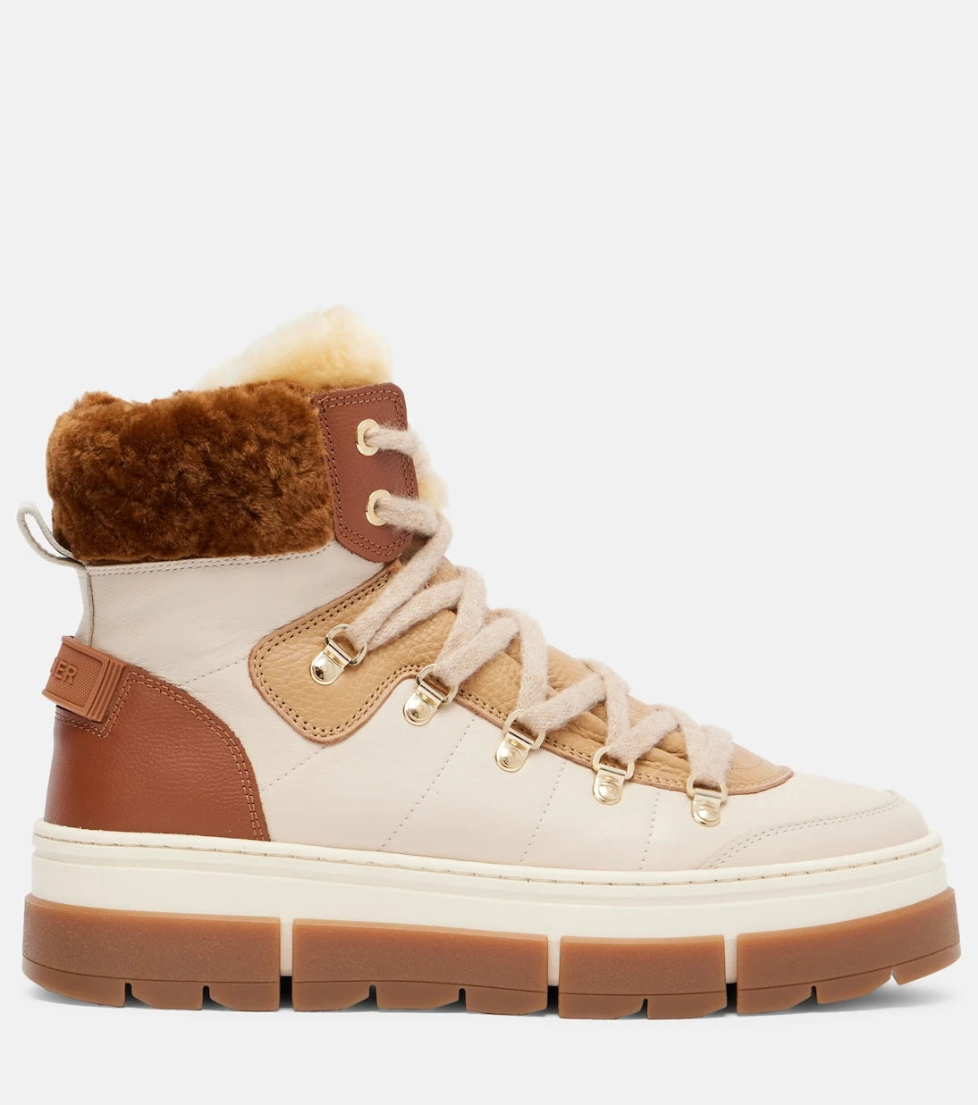 Bogner - Vaduz shearling-trimmed leather ankle boots