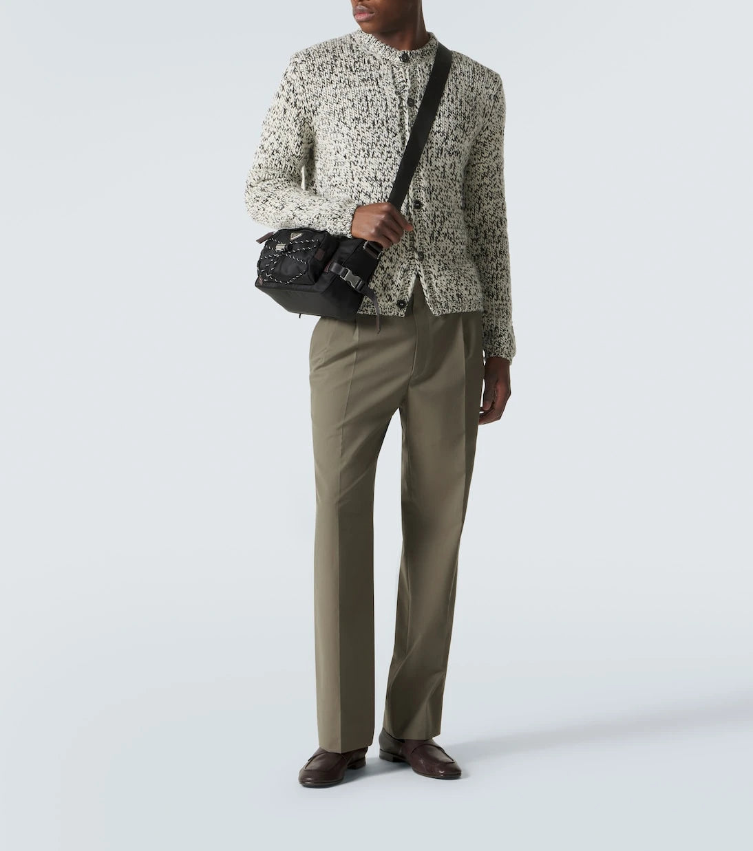 Prada - Logo leather penny loafers