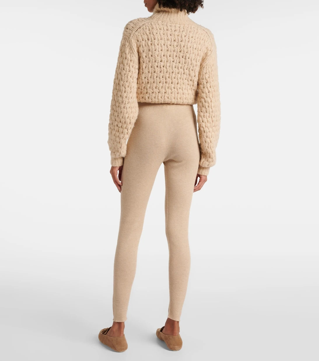لورو بيانا - بنطلون ليجينغز كشمير مضلع كوكوونينغ