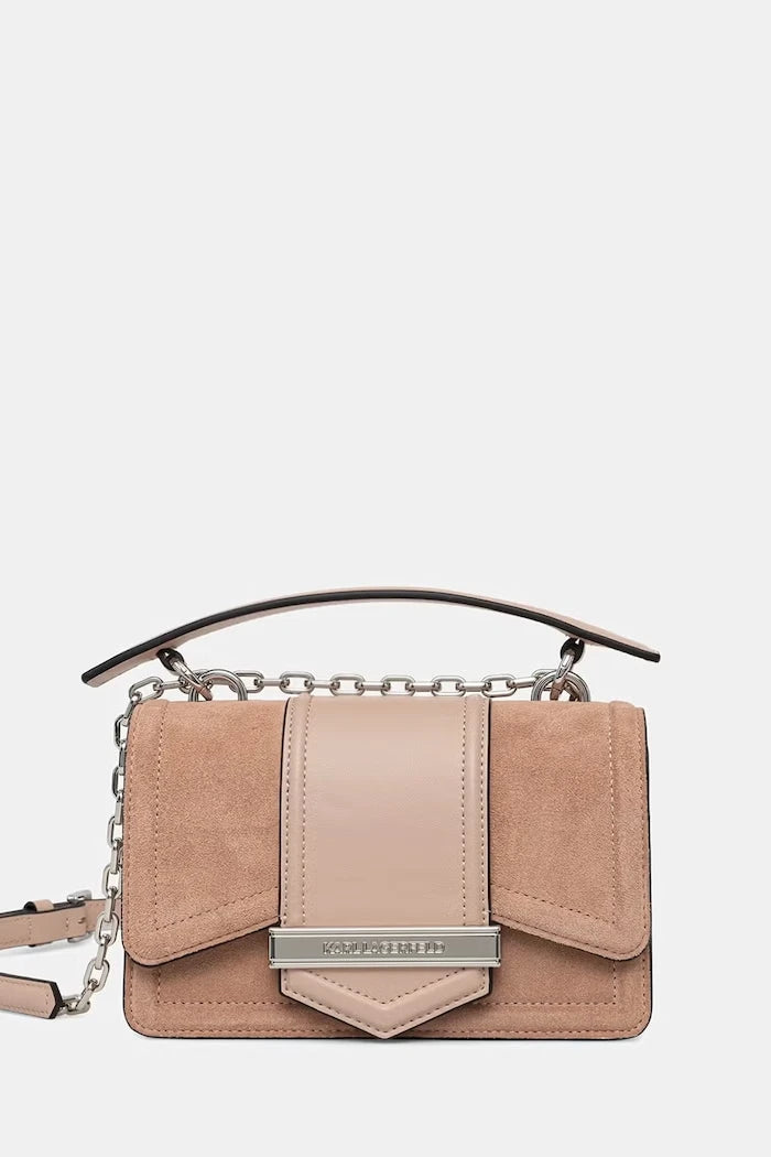 Karl Lagerfeld kadın süet crossbody çanta K/NOVA