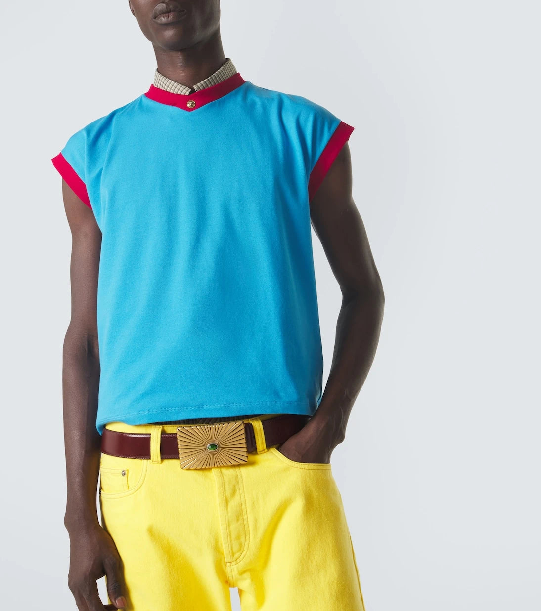 Versace - Medusa cotton-blend jersey T-shirt