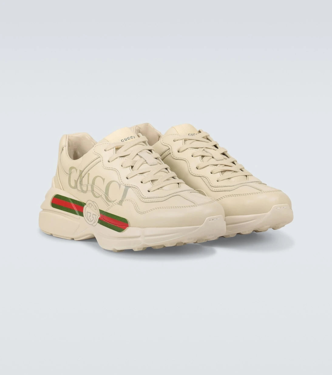 Gucci - حذاء سنيكرز Rhyton الجلدي