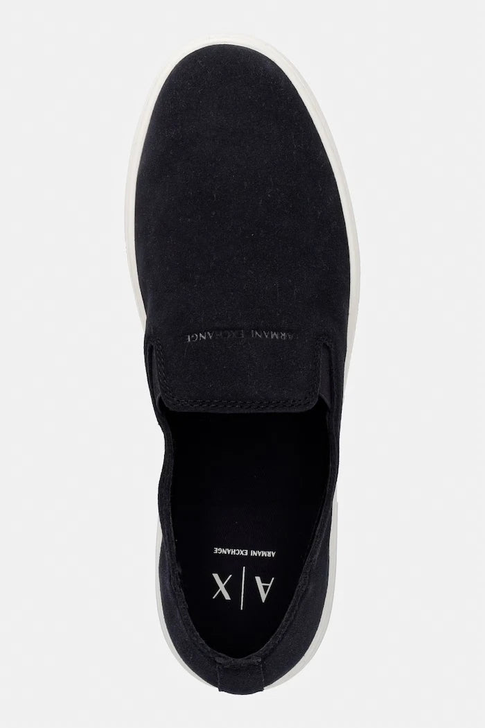 Armani Exchange Erkek Süet Mokasen