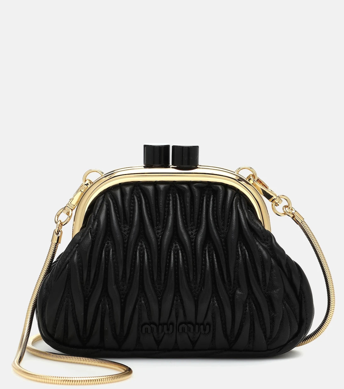 Miu Miu - Miu Belle Mini matelassé leather clutch