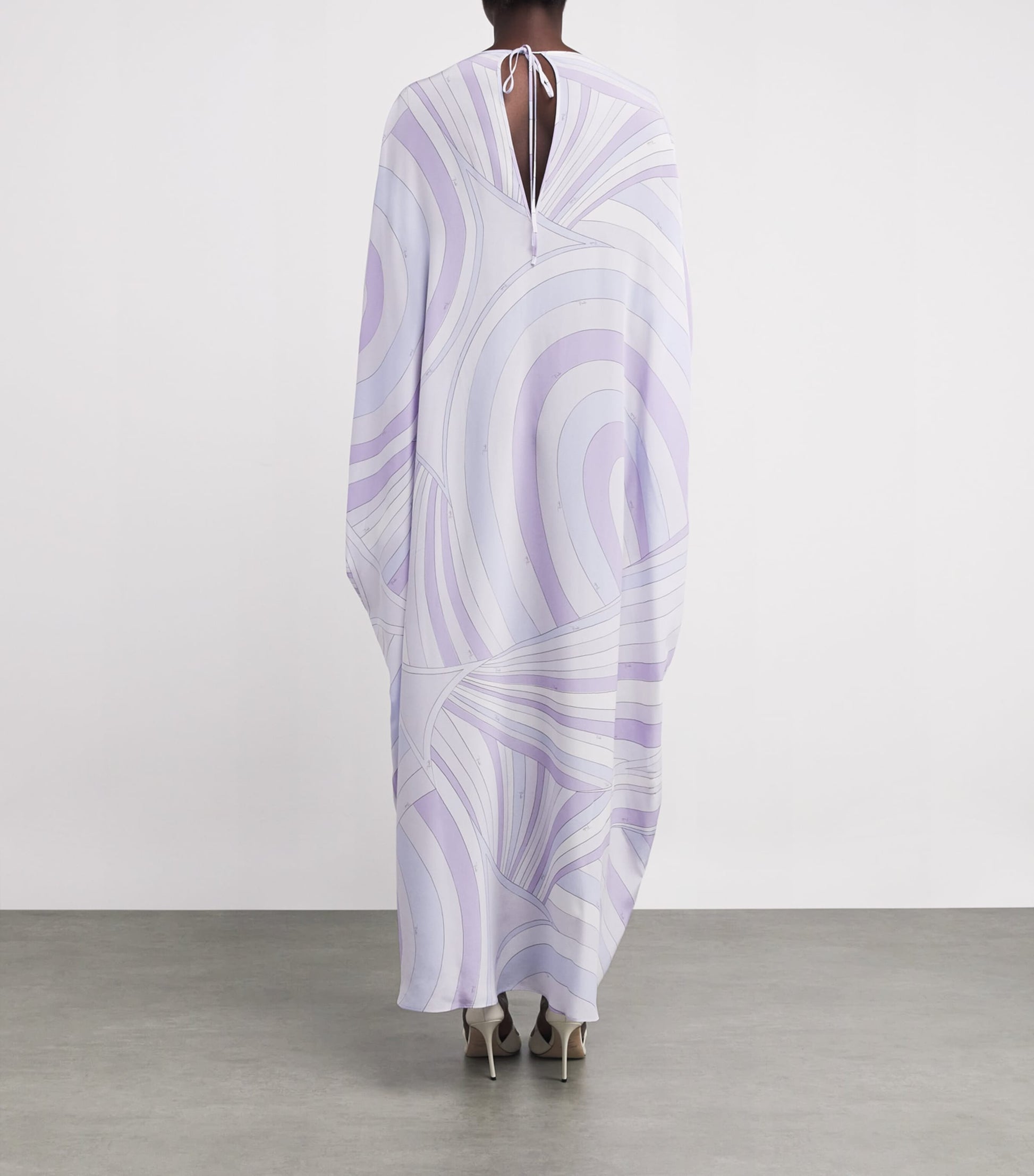 Purple Iride Kaftan Maxi Dress