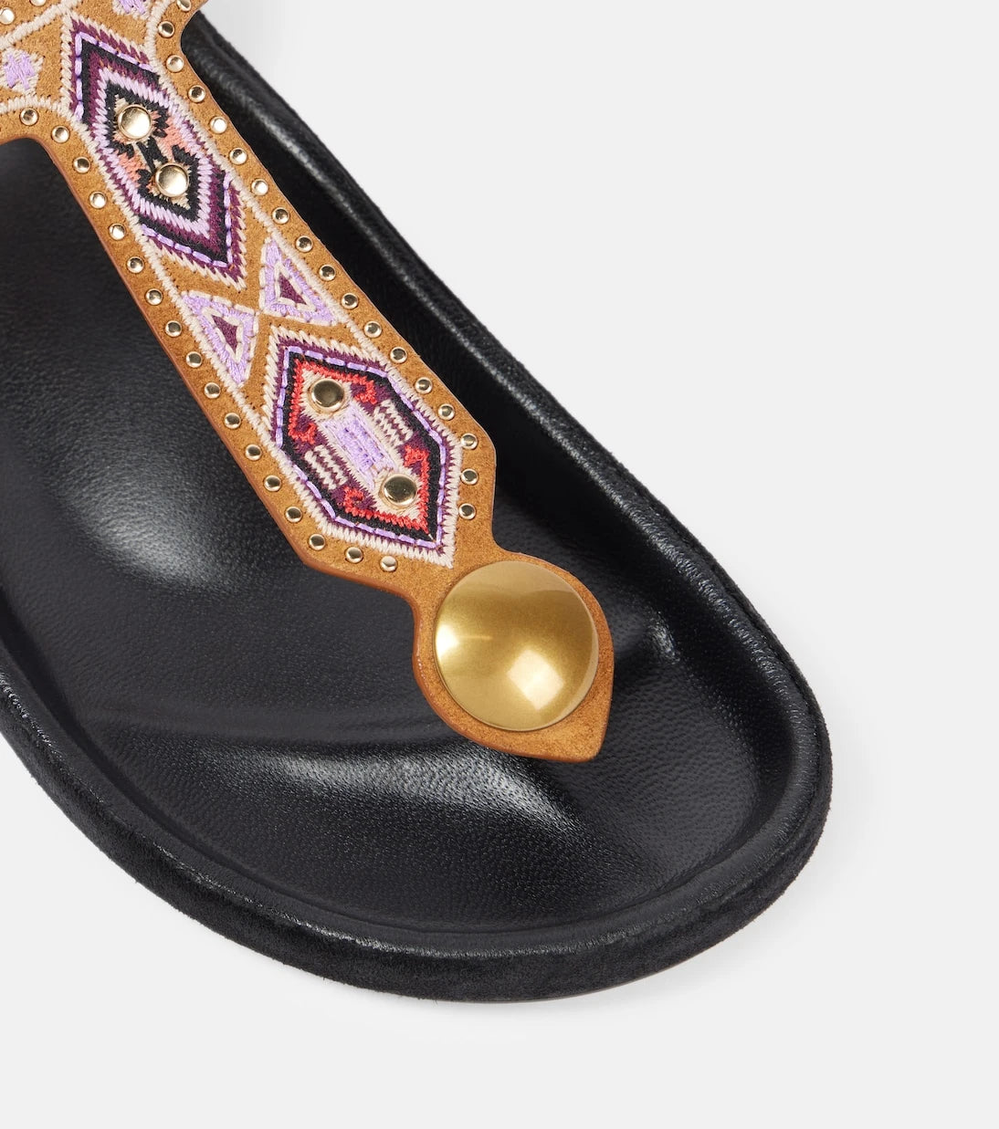Isabel Marant - Enore embroidered suede sandals