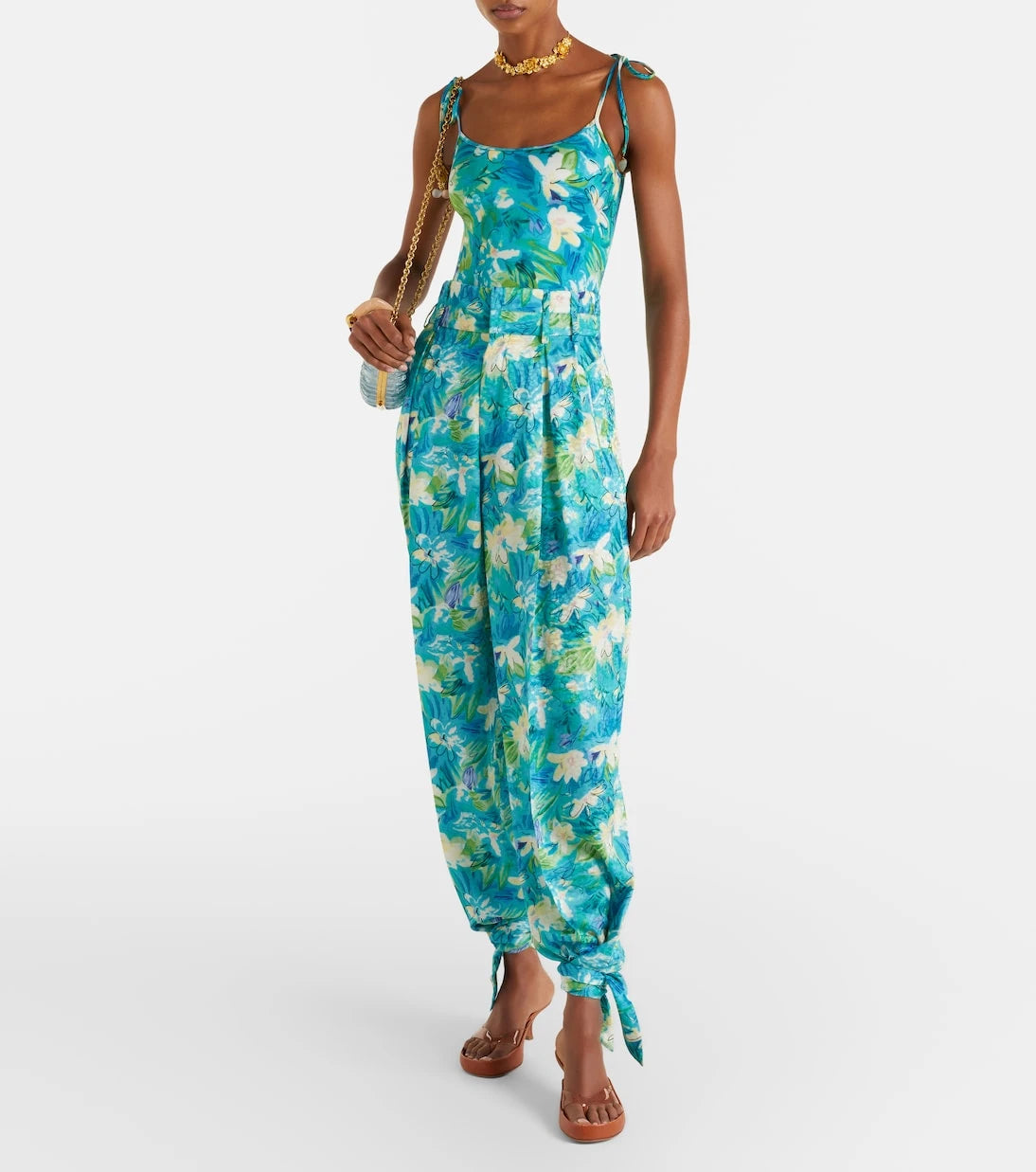 Chloé - Floral silk balloon pants