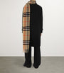 Burberry Wide Cashmere Check Scarf
