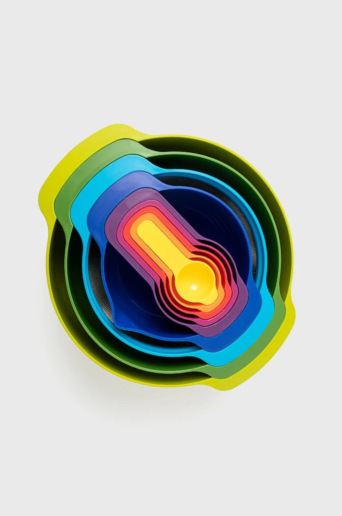 Joseph Joseph Mutfak Aksesuarları Seti: Nest Karıştırma ve Ölçü Kapları (9 Parça)