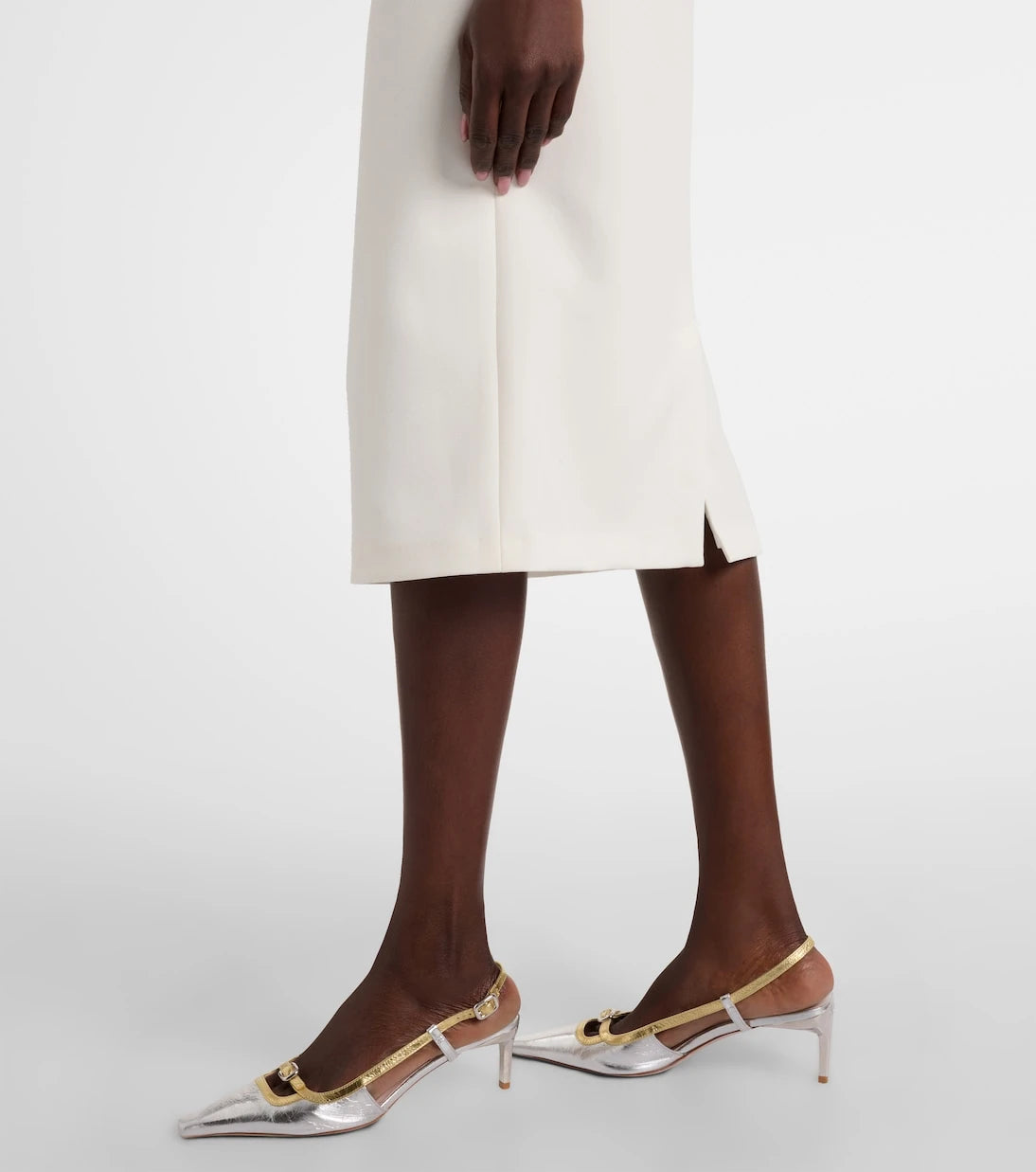 Safiyaa - Bridal Meryl crêpe midi dress