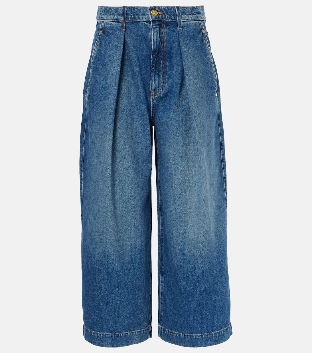 Ulla Johnson - April pleated wide-leg jeans
