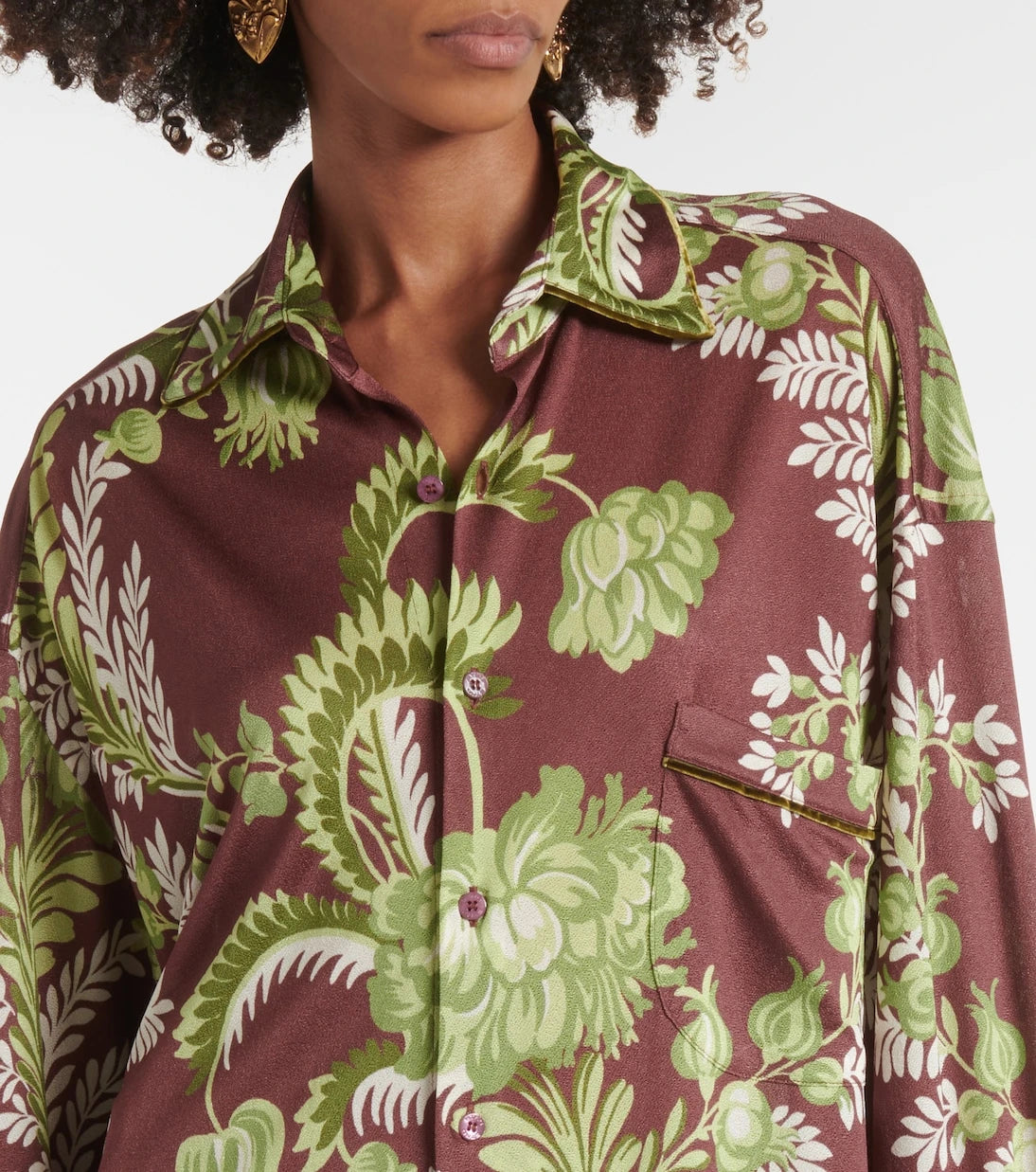 Etro - Floral oversized shirt