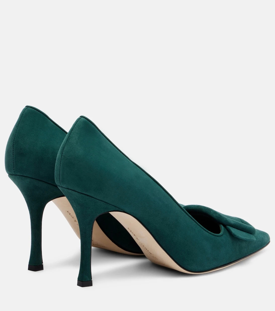 Manolo Blahnik - Maysale 90 süet topuklu ayakkabı