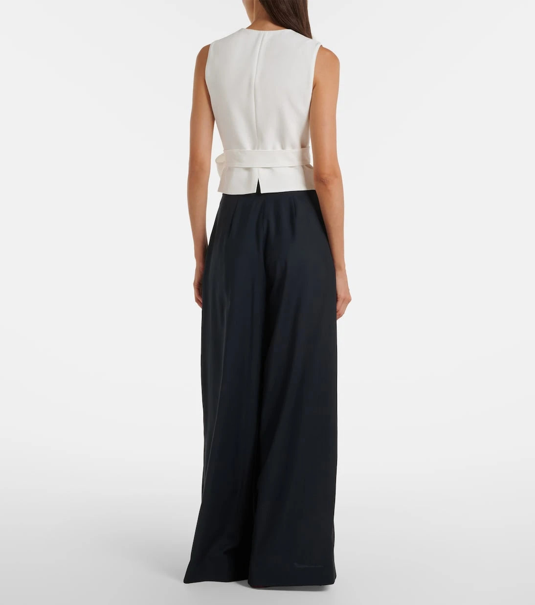 Max Mara - Pleated virgin wool wide-leg pants