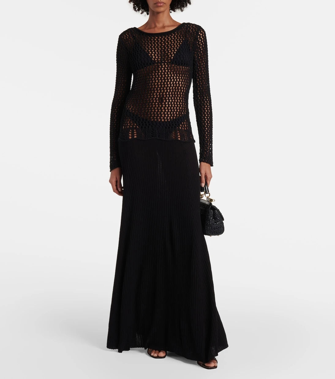 Christopher Esber - Sheer cotton-blend maxi dress