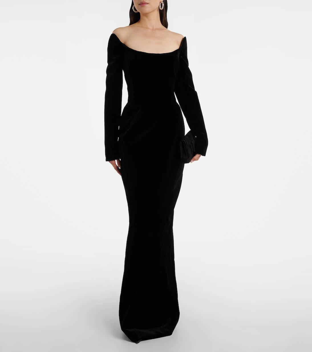 Mugler - re/edit Les Méduses velvet corset gown