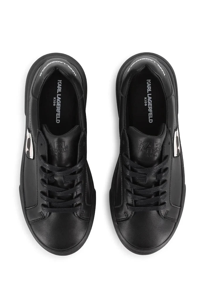 Karl Lagerfeld çocuklar için deri sneakerlar