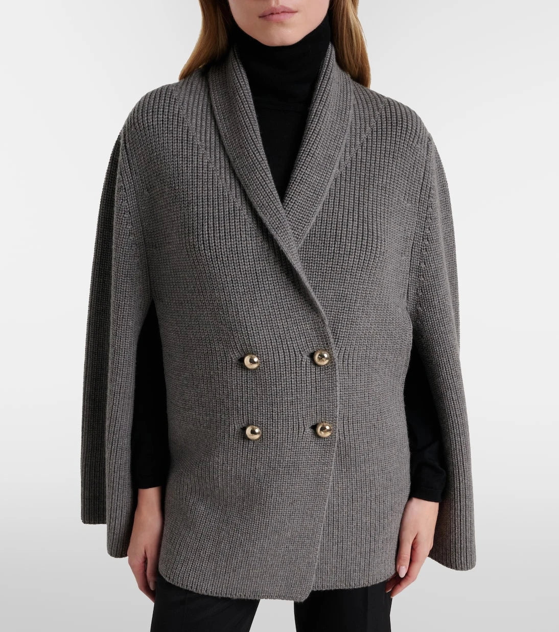 Max Mara - Agenzia double-breasted virgin wool cape
