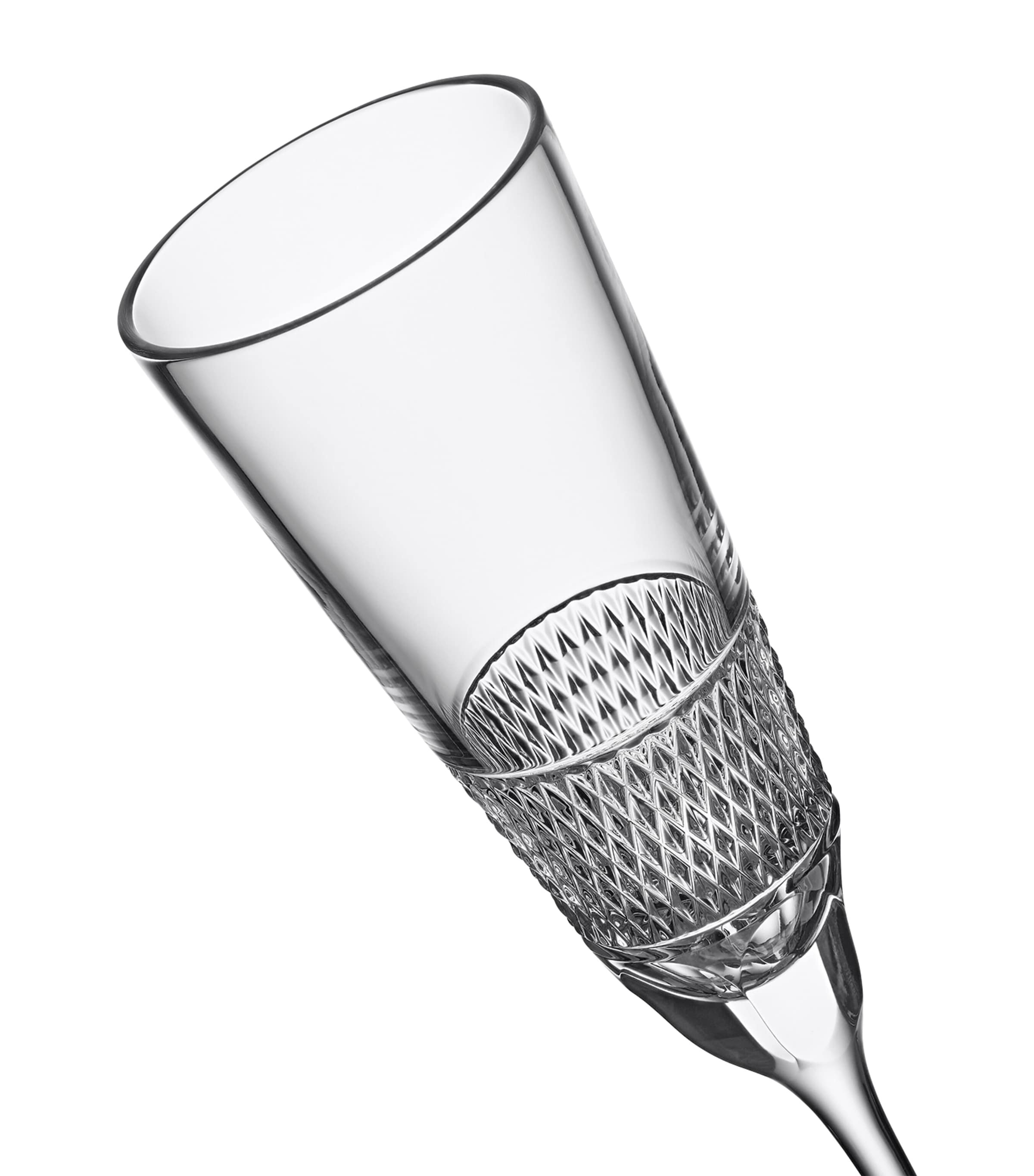 Set of 2 Crystal Copper Coast Flute Glasses