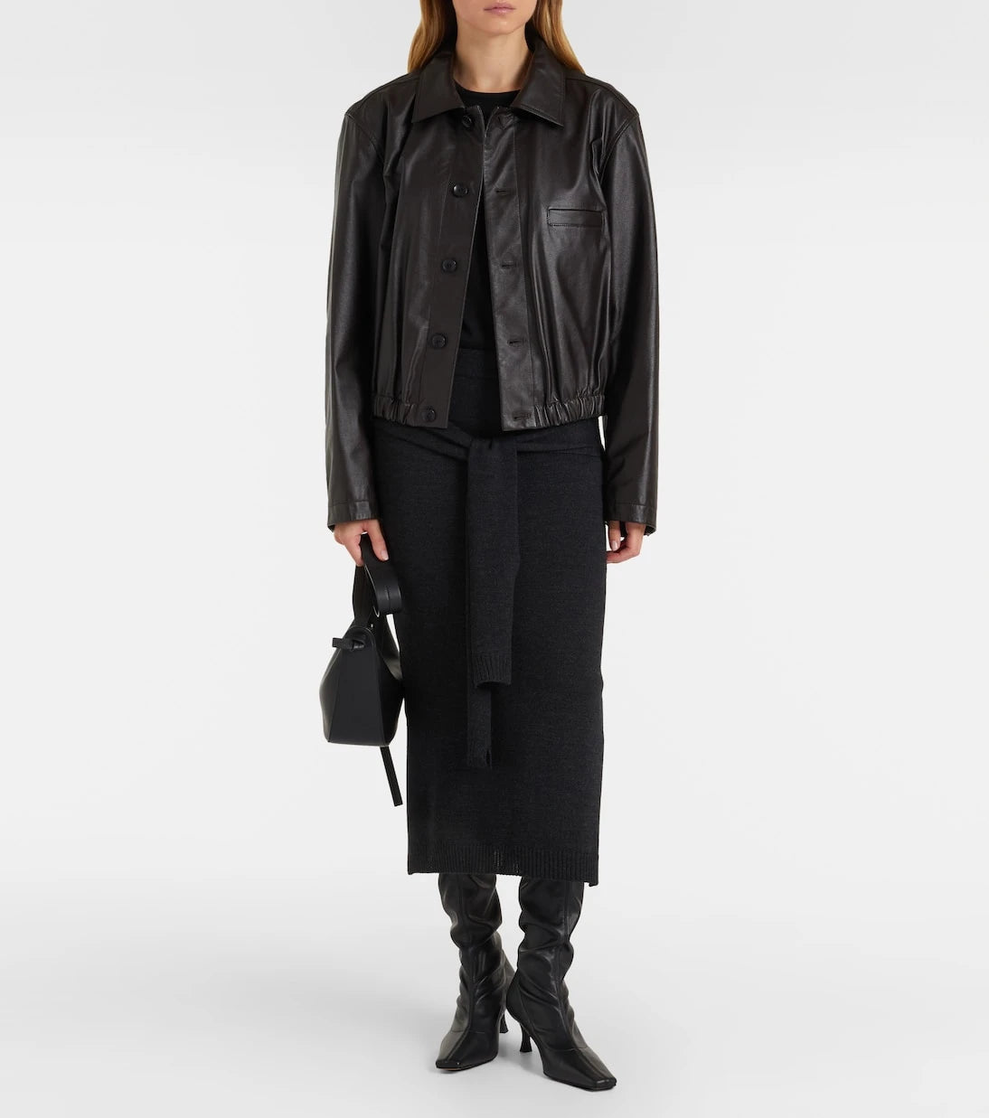 Lemaire - Wool-blend midi skirt