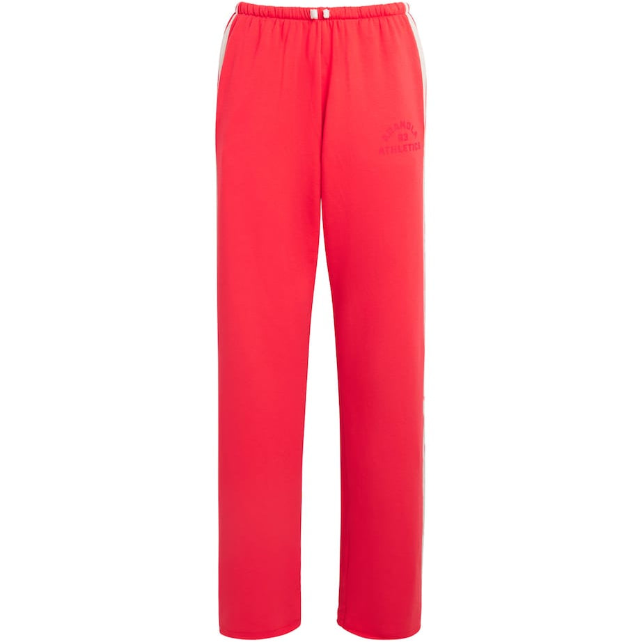 Adanola Red Organic Cotton-Modal Straight Sweatpants