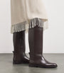 Brunello Cucinelli Brown Leather Riding Boots
