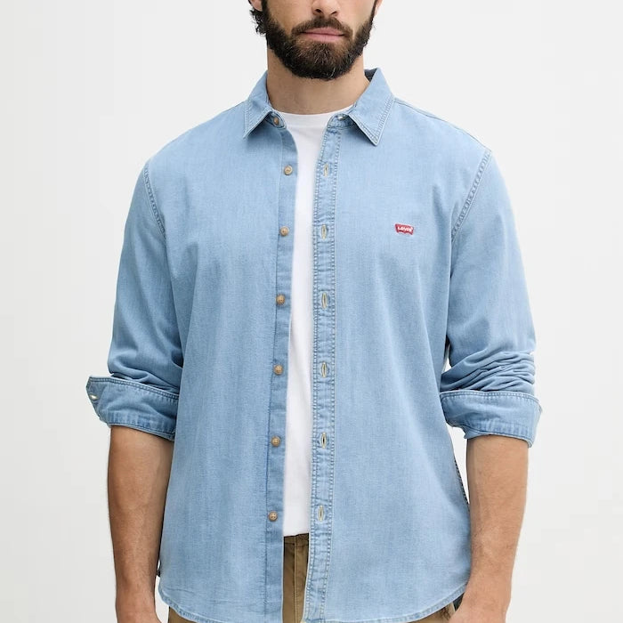 Levi's риза мъжка от деним LS BATTERY HM SHIRT SLIM
