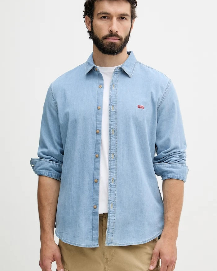 Levi's риза мъжка от деним LS BATTERY HM SHIRT SLIM