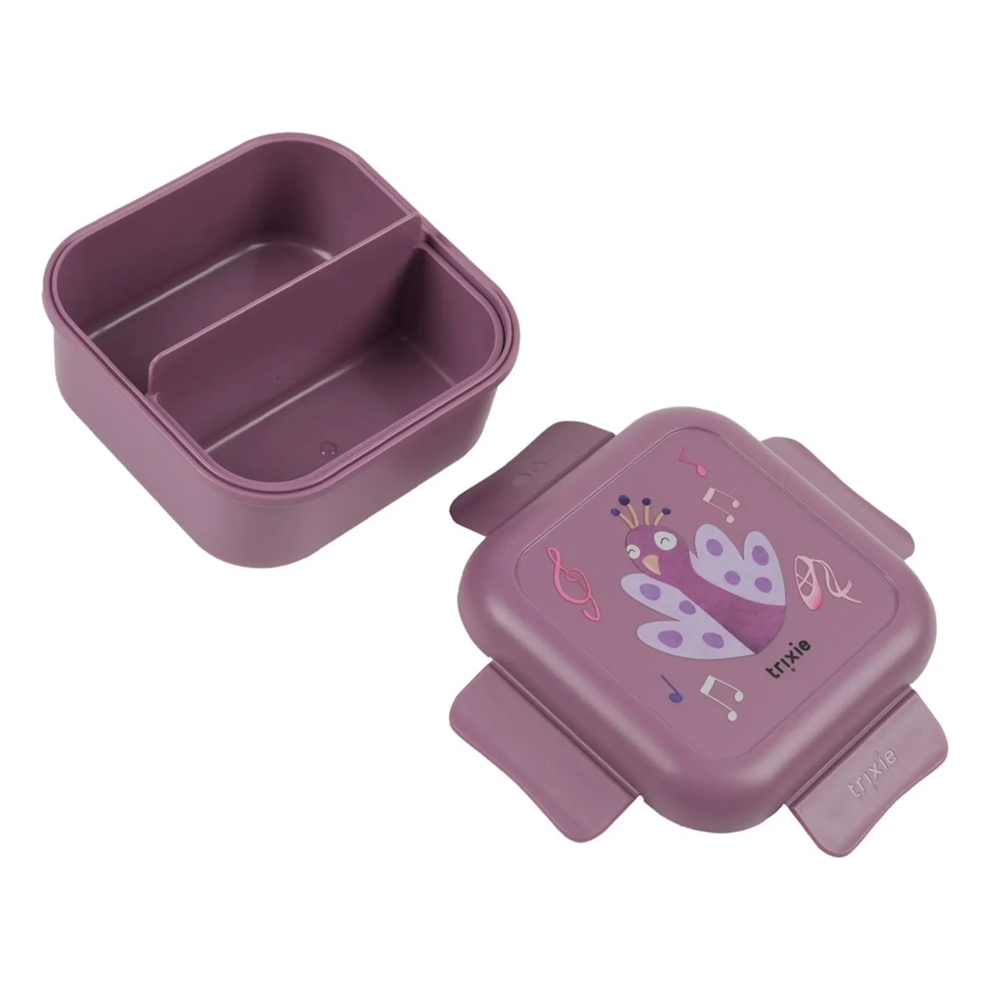 Trixie - Boîte à Goûter Clips Ballerina Mrs. Peacock | Purple