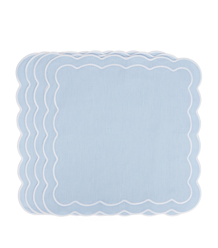 Maison Margaux Set of 4 Bella Blue Napkins (50cm x 50cm)