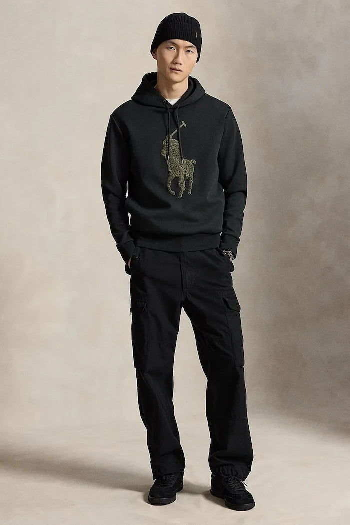 Polo Ralph Lauren kapüşonlu erkek pamuklu sweatshirt