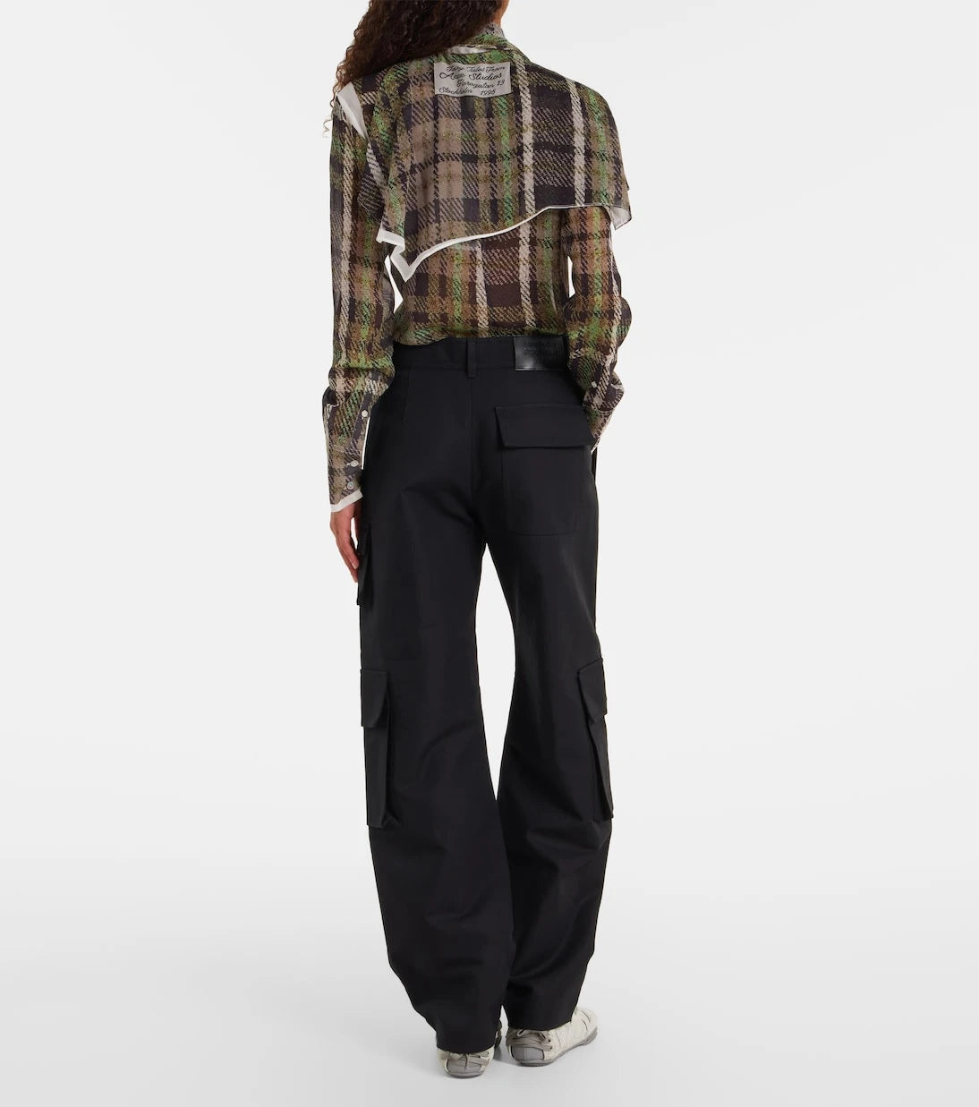 Acne Studios - Layered mid-rise cotton satin pants