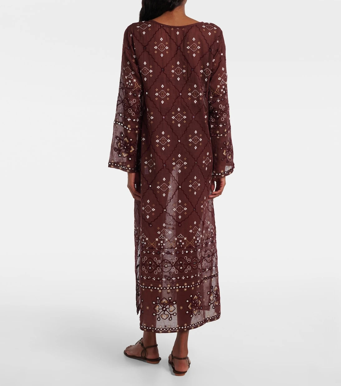 Juliet Dunn - Embroidered cotton kaftan