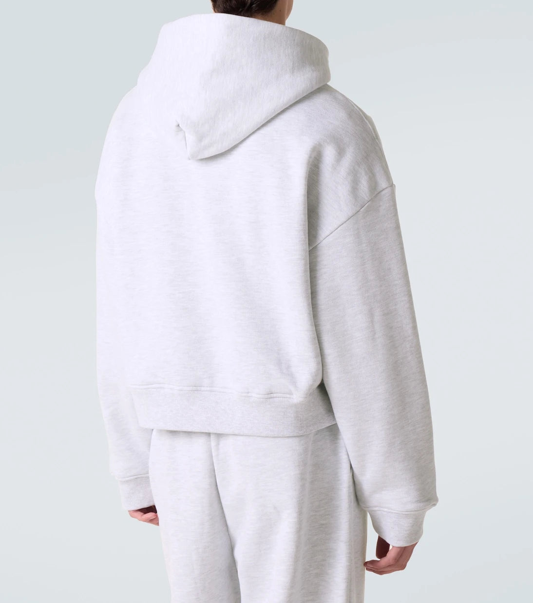 Entire Studios - Cropped cotton zip-up hoodie