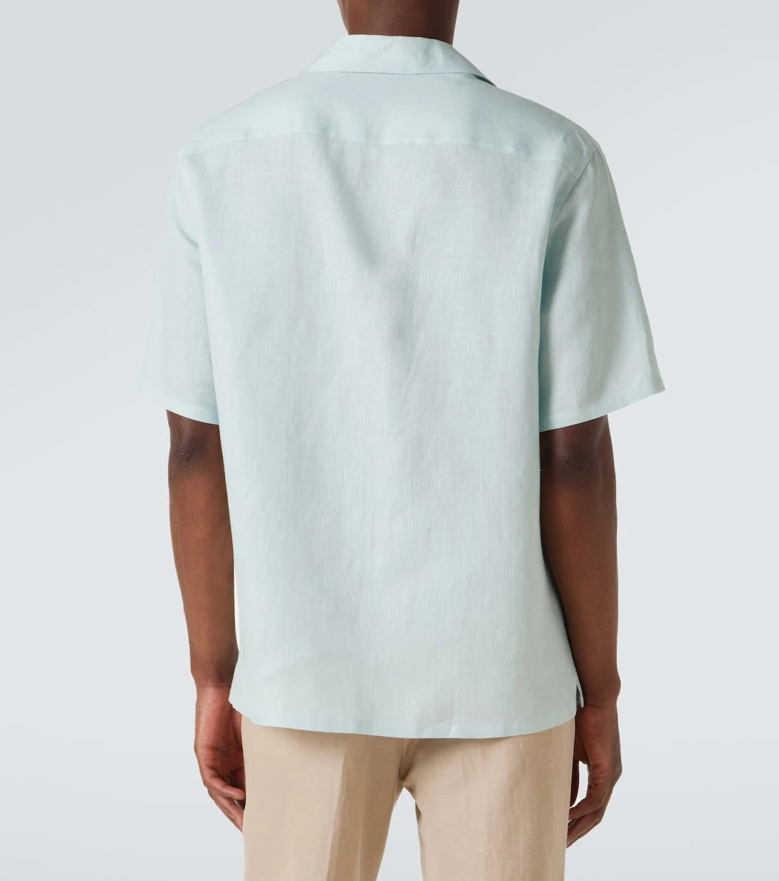 Zegna - قميص بولينج كتان