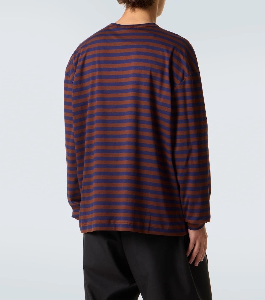 Plan C - Striped cotton jersey T-shirt