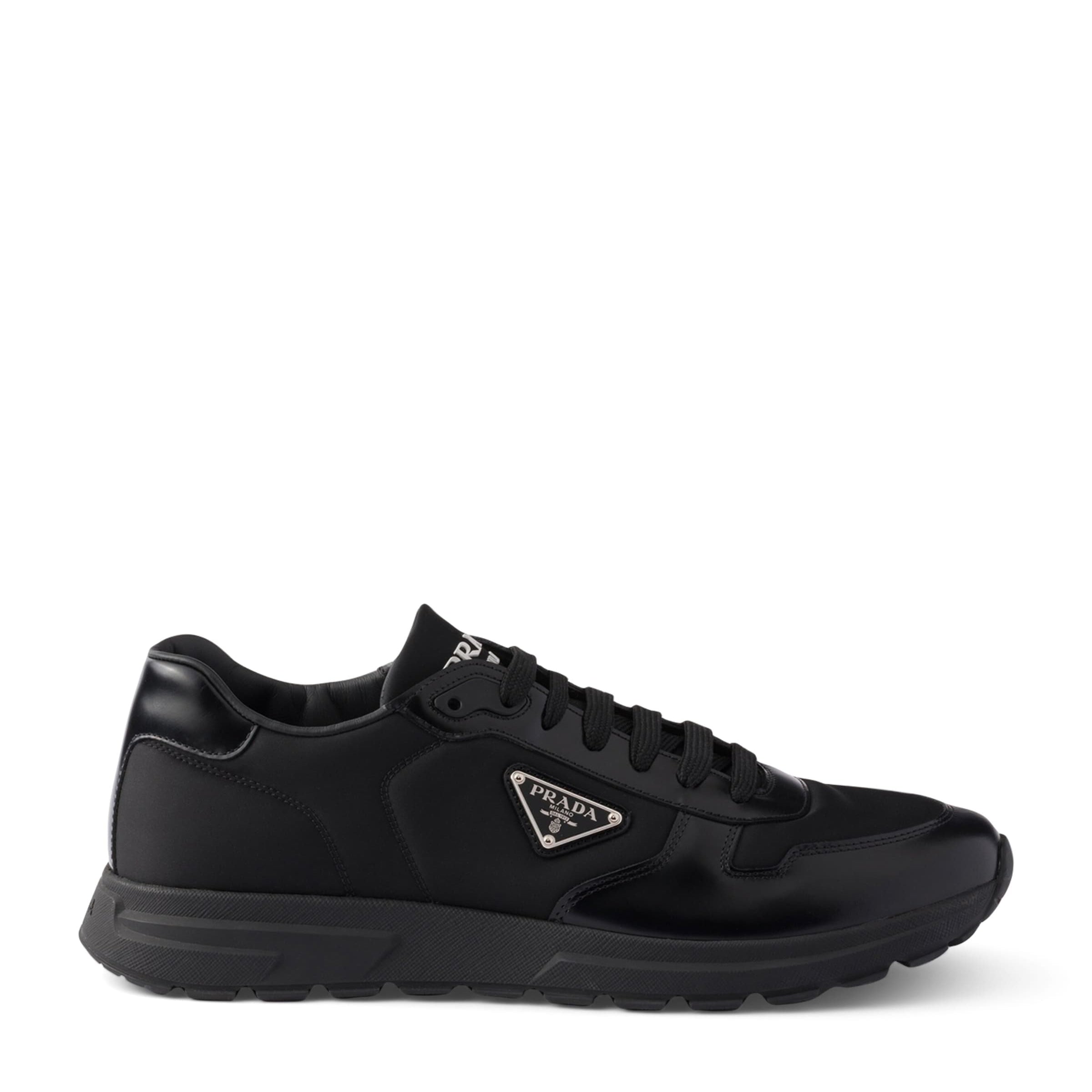 Re-Nylon and Leather Prax 01 Sneakers