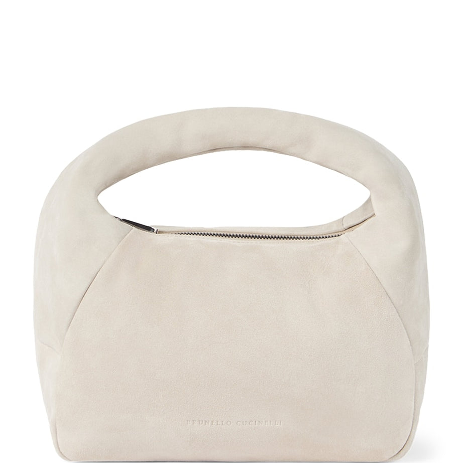 Small Suede BC Duo Shoulder Bag